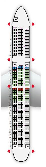 Seatplan Stoelindeling Sitzplan Jetairfly