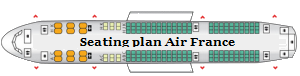Seating plan Air France