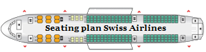 Seating plan Swiss Airlines