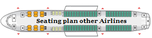 Seating plans other airlines