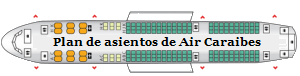 Planos de asientos Air Caraíbes