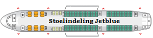 Stoelindeling Jetblue Airways